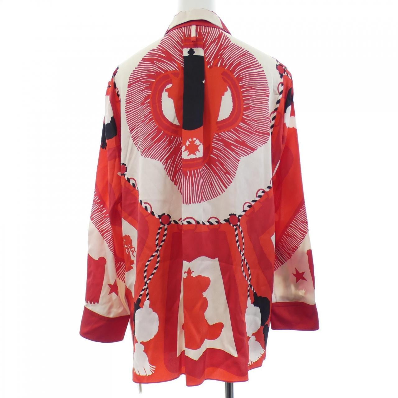 エルメス HERMES POSTE ET CAVALERIE *16-7604 ツイルレーヌ シャツ