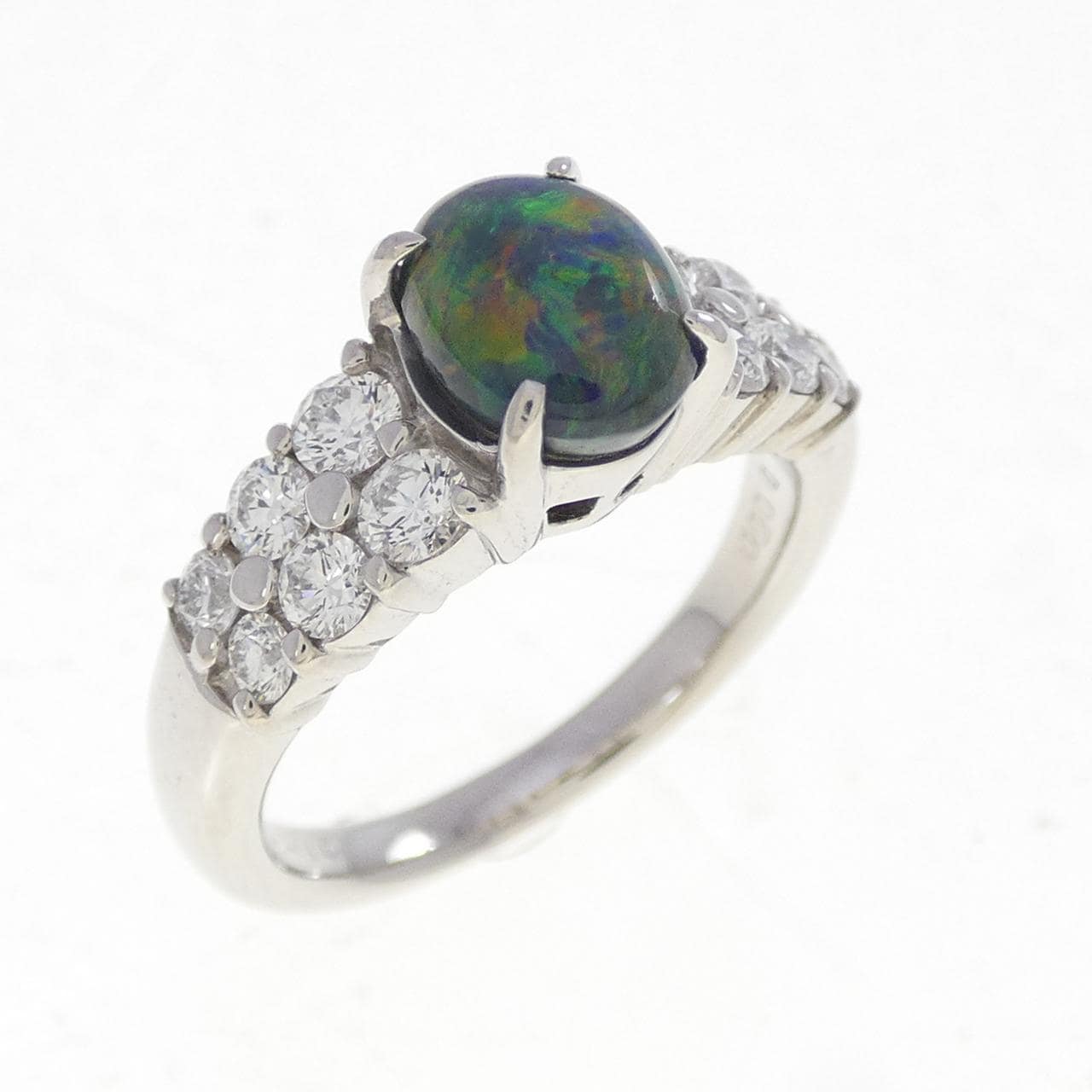 PT900 ブラックオパール リング 0.916CT