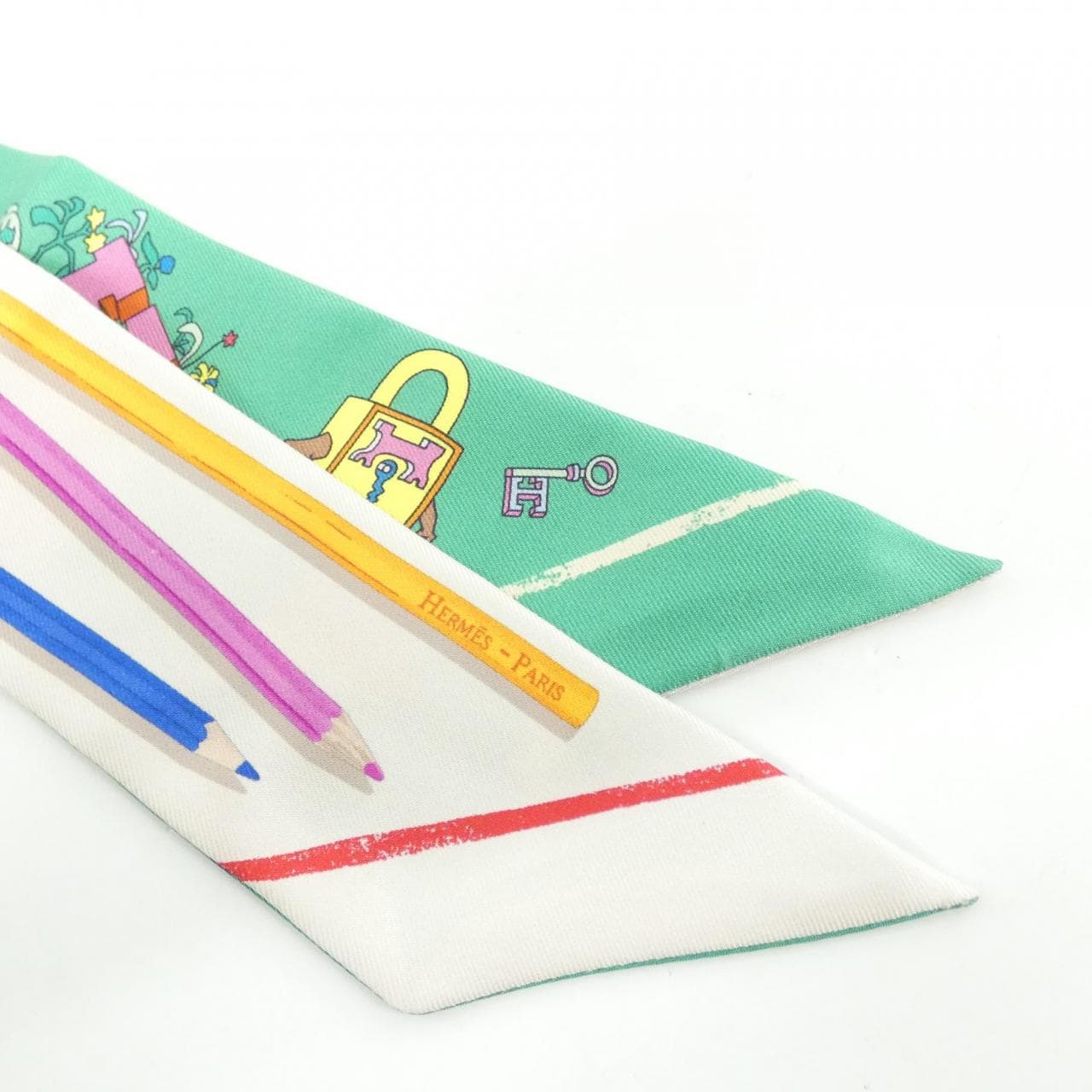 エルメス A VOS CRAYONS ツイリー 064221S スカーフ