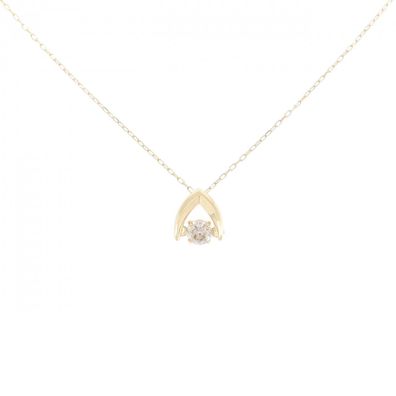K18YG ダイヤモンド ネックレス 0.10CT