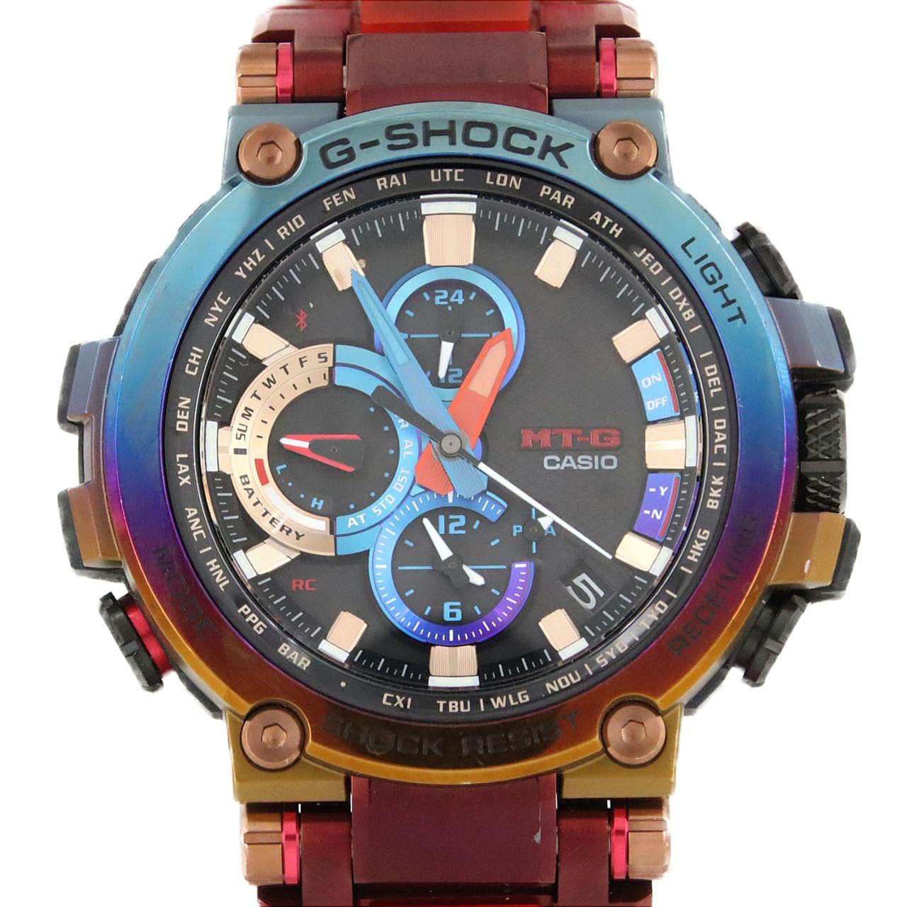 カシオ G-SHOCK･MT-G 電波時計 MTG-B1000VL-4AJR その他 ソーラークォーツ