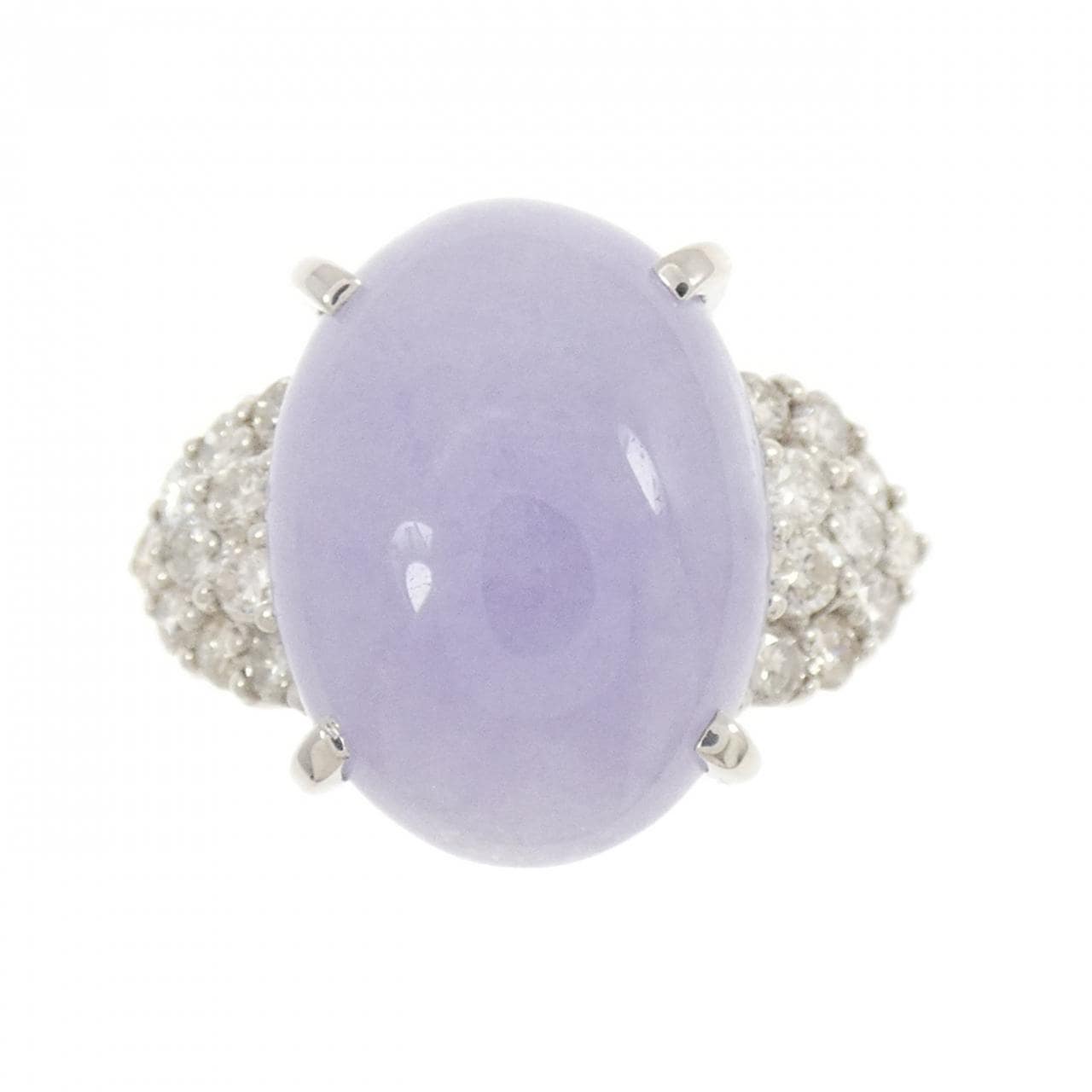 PT900 ラベンダーヒスイ リング 9.47CT