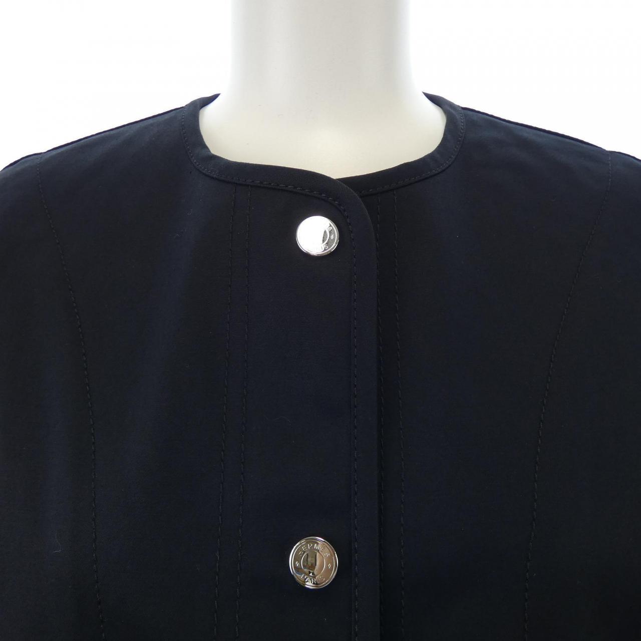 エルメス HERMES ノーカラージャケット