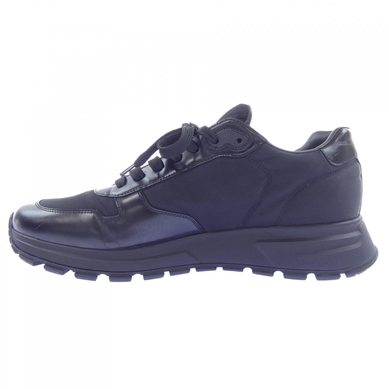 プラダ PRADA ブラッシュドレザースニーカー 2EE369 トライアングルロゴ スニーカー