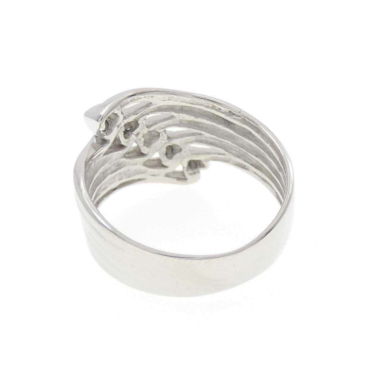 PT900 Heart Diamond Pinky Ring