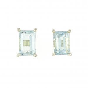 K18YG アクアマリン ピアス 7.730CT