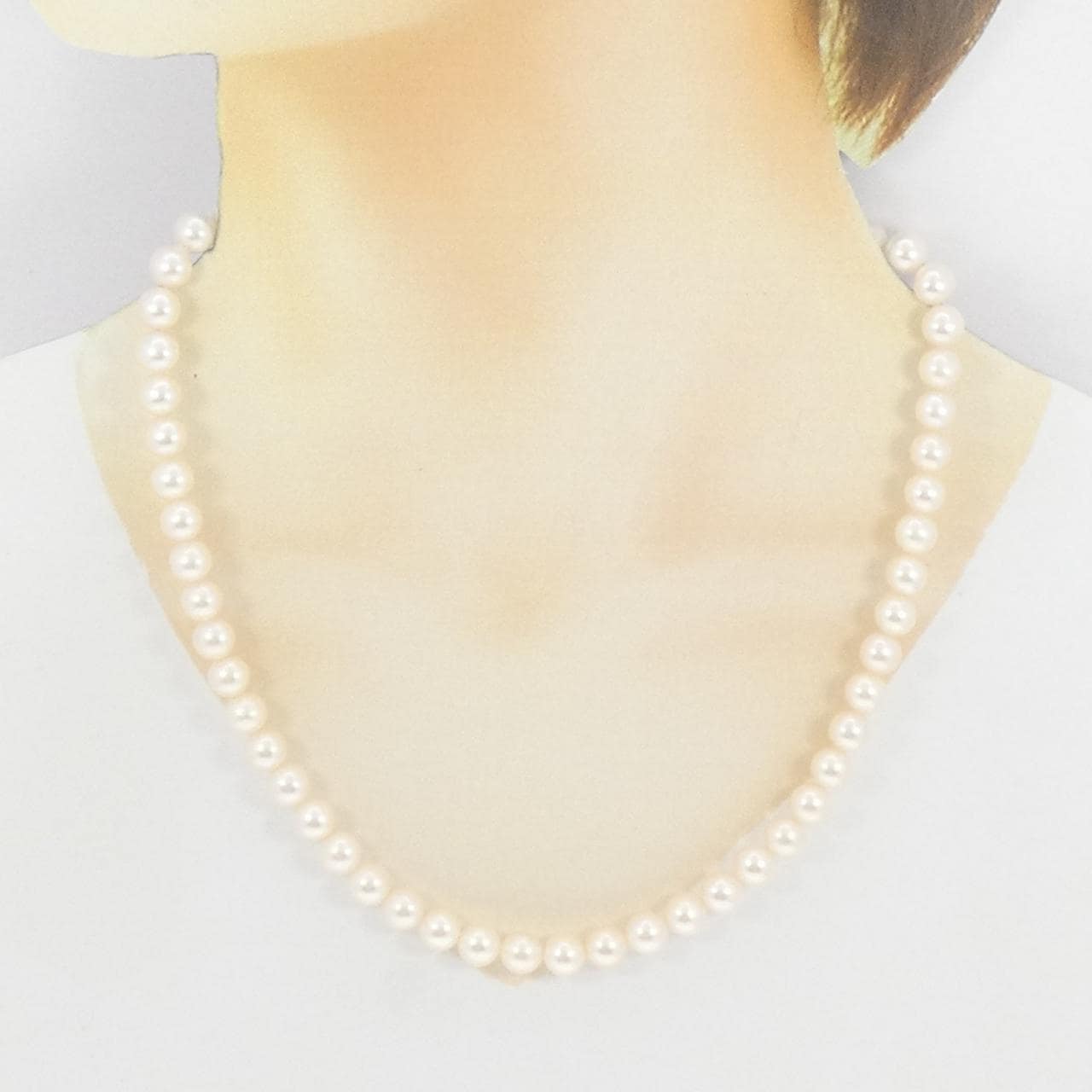 シルバークラスプ アコヤパール ネックレス 7-7.5mm