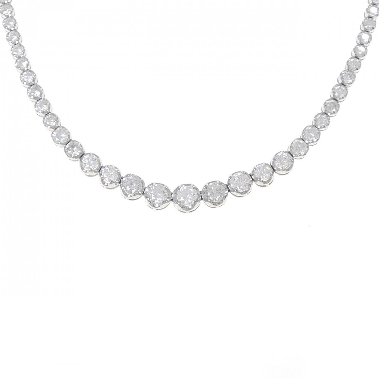 PT900/PT850 ダイヤモンド ネックレス 10.00CT