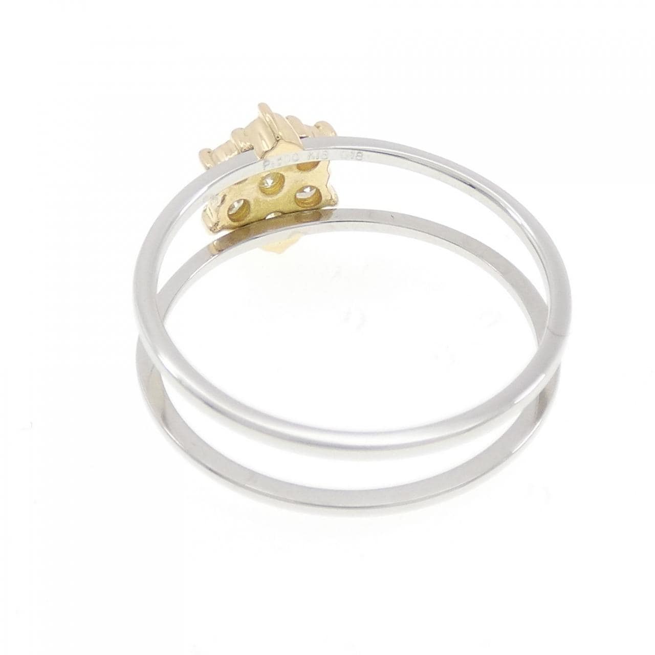 PT900/K18YG ダイヤモンド リング 0.18CT