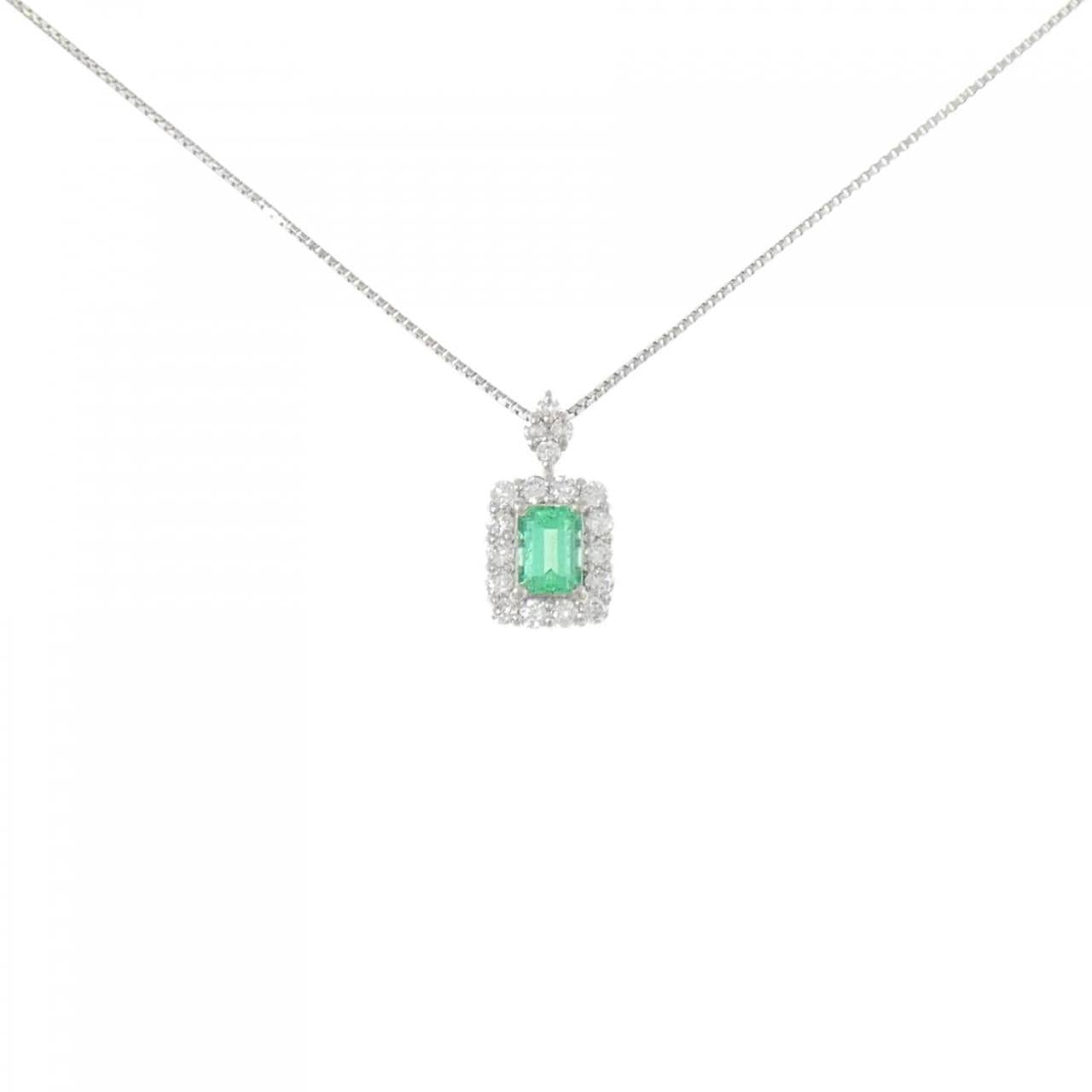 PT エメラルド ネックレス 0.28CT