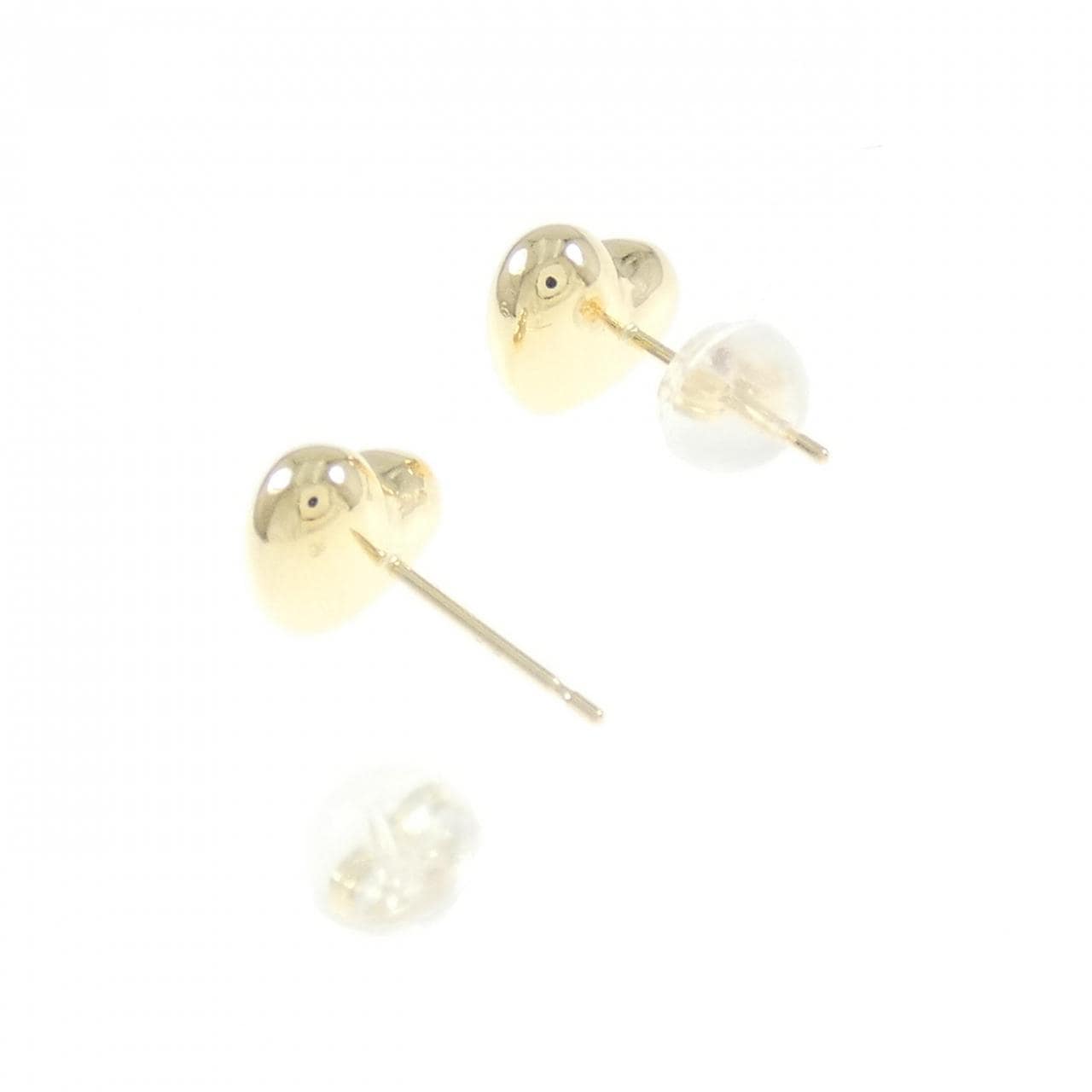 【新品】K18YG ハート ピアス