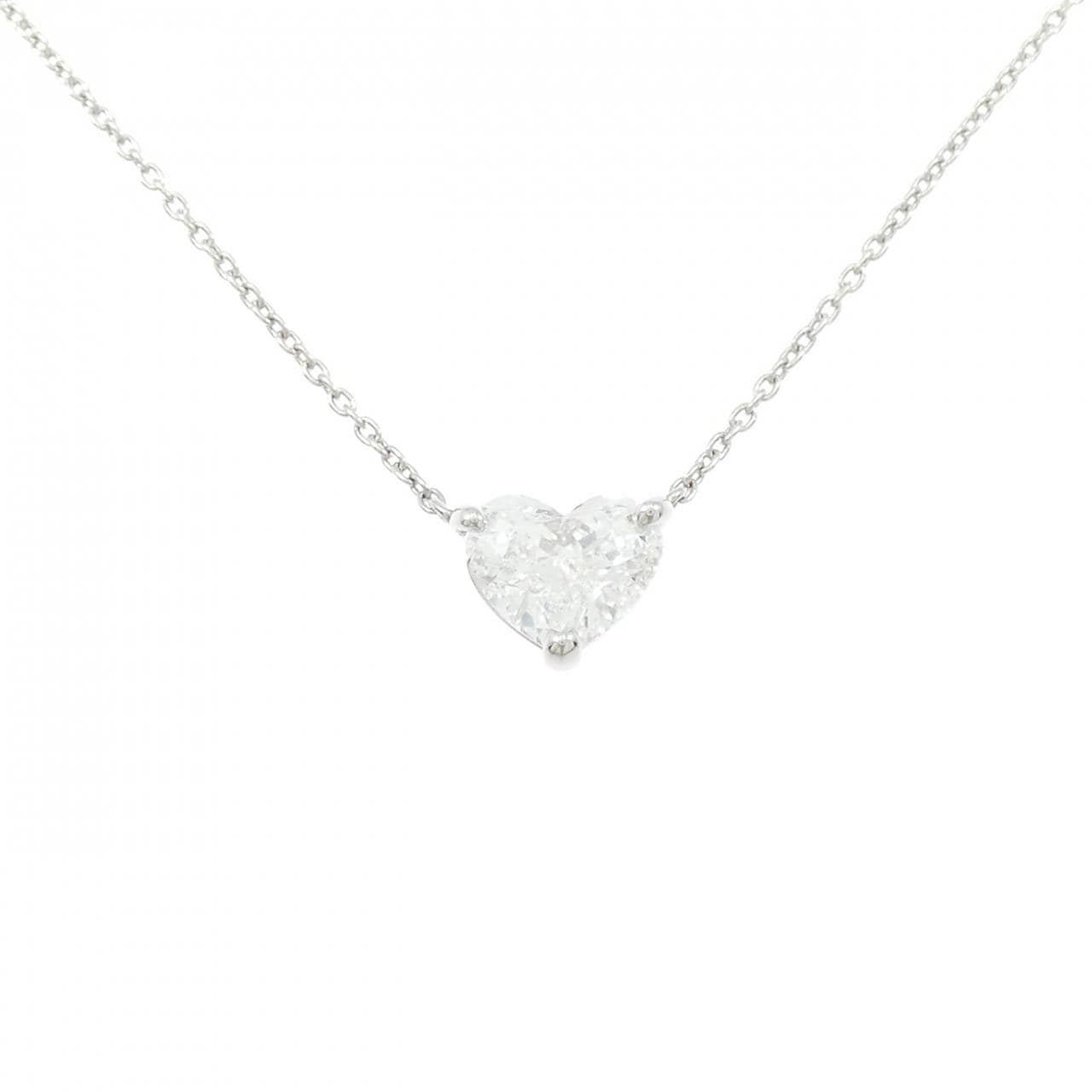 【リメイク】PT900/PT850 ダイヤモンド ネックレス 1.049CT E SI2 ハートシェイプ