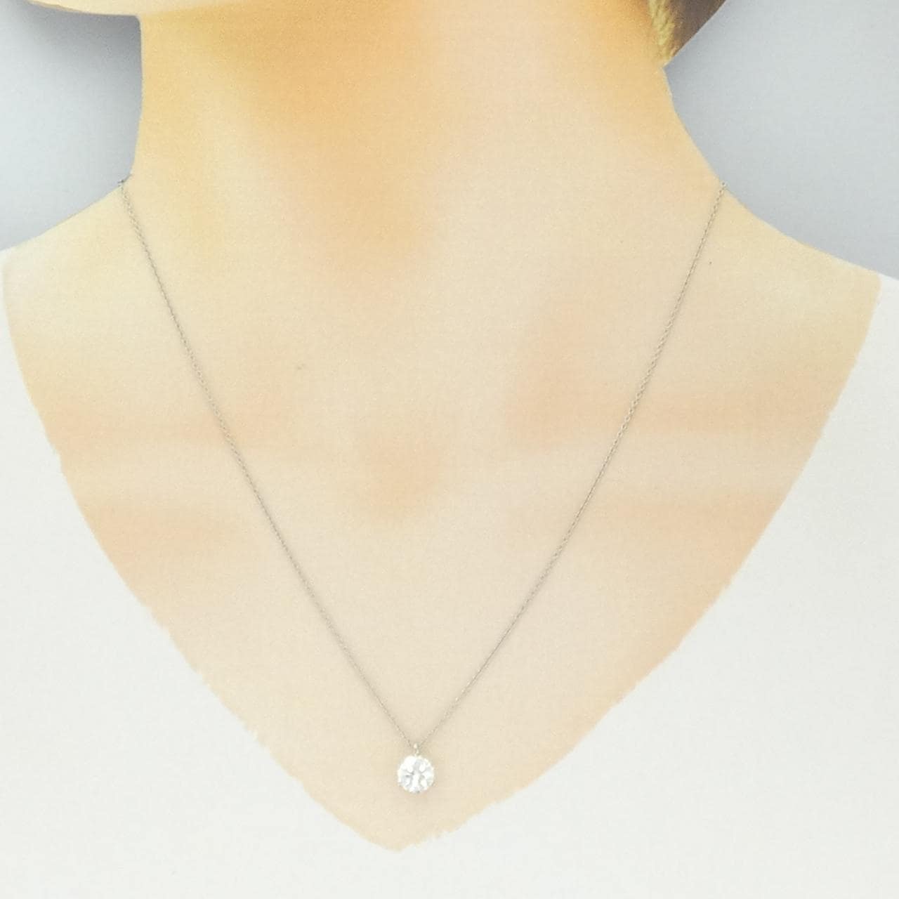 【リメイク】PT900/PT850 ダイヤモンド ネックレス 1.019CT G SI2 VG