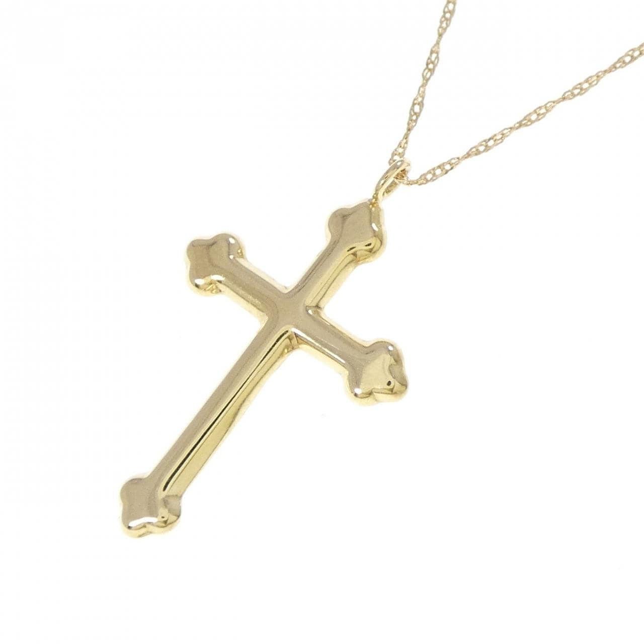 K18YG クロス ネックレス