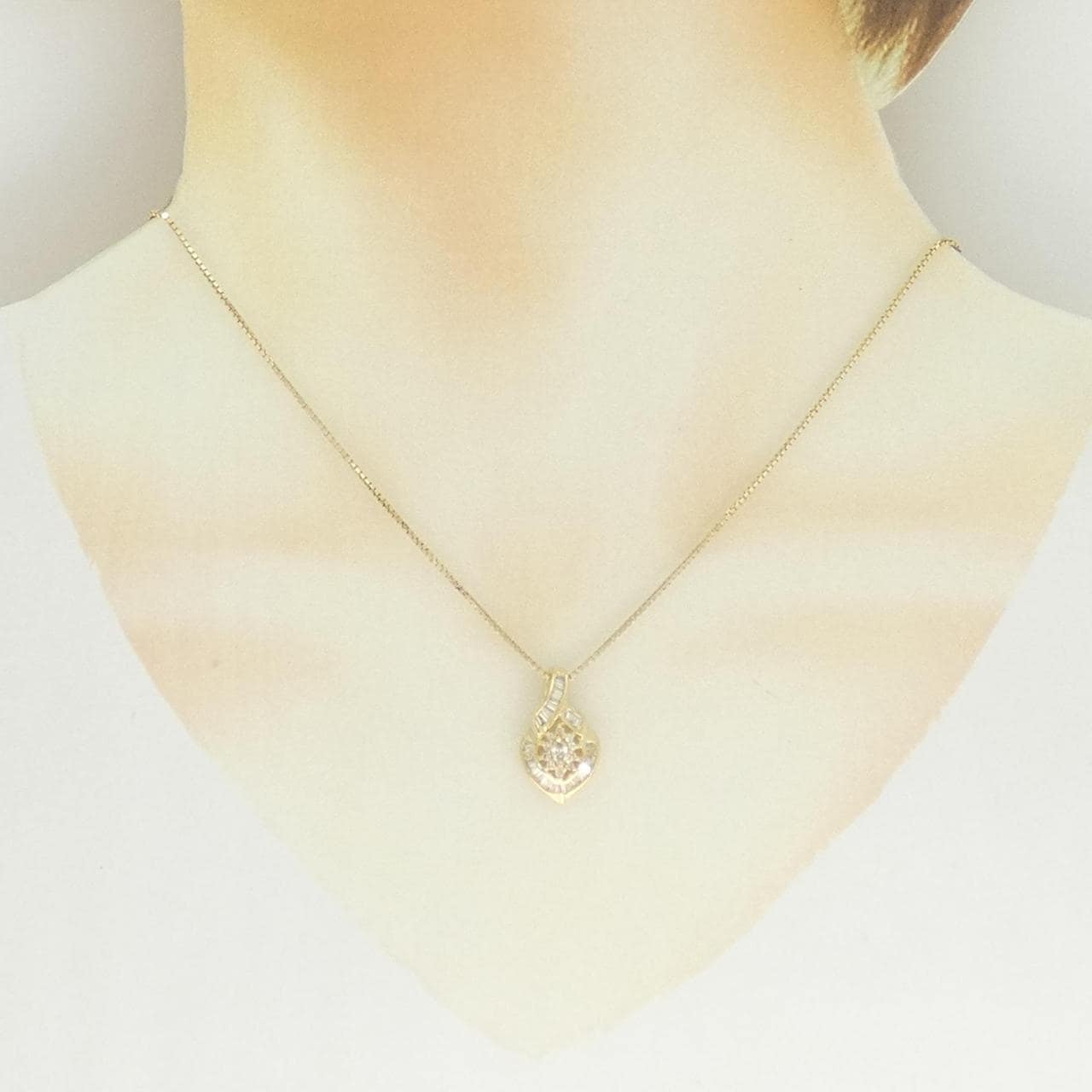 K18YG ダイヤモンド ネックレス 0.50CT