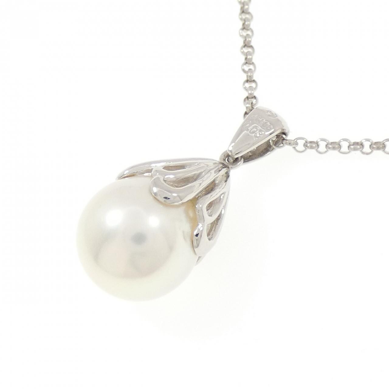 PT900/PT850 白蝶パール ネックレス 11.4mm