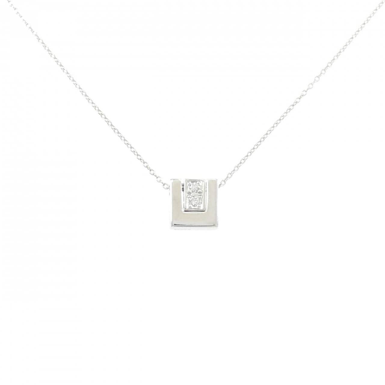 K18WG ダイヤモンド ネックレス 0.04CT
