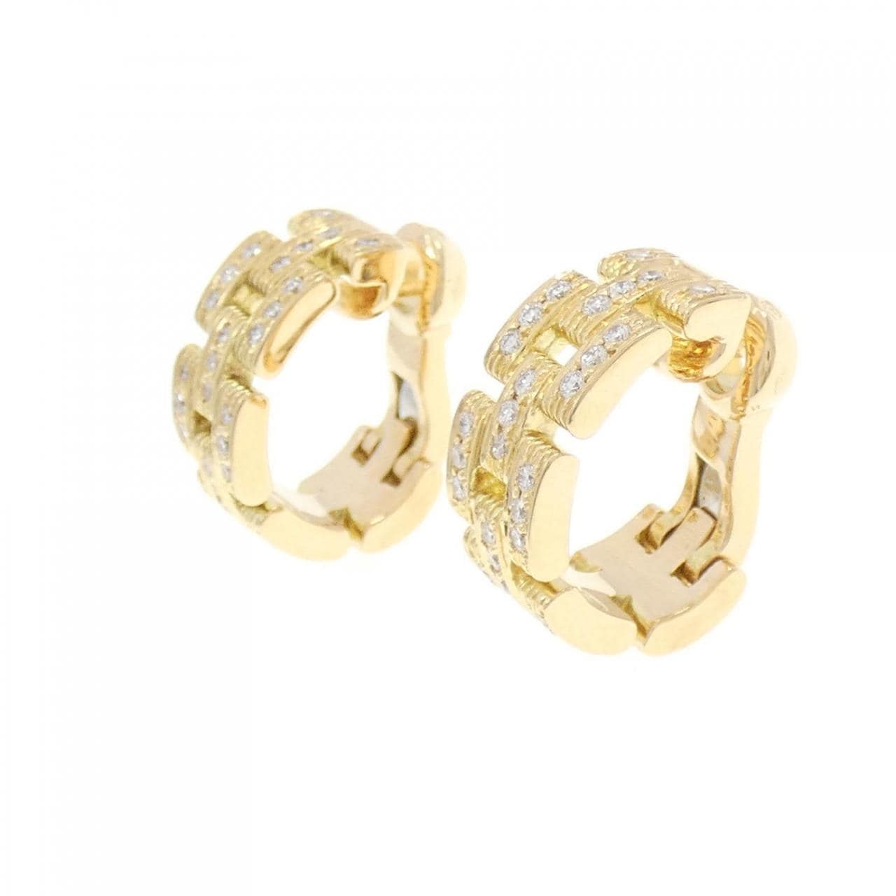 Cartier Maillon Panthère full diamond earrings