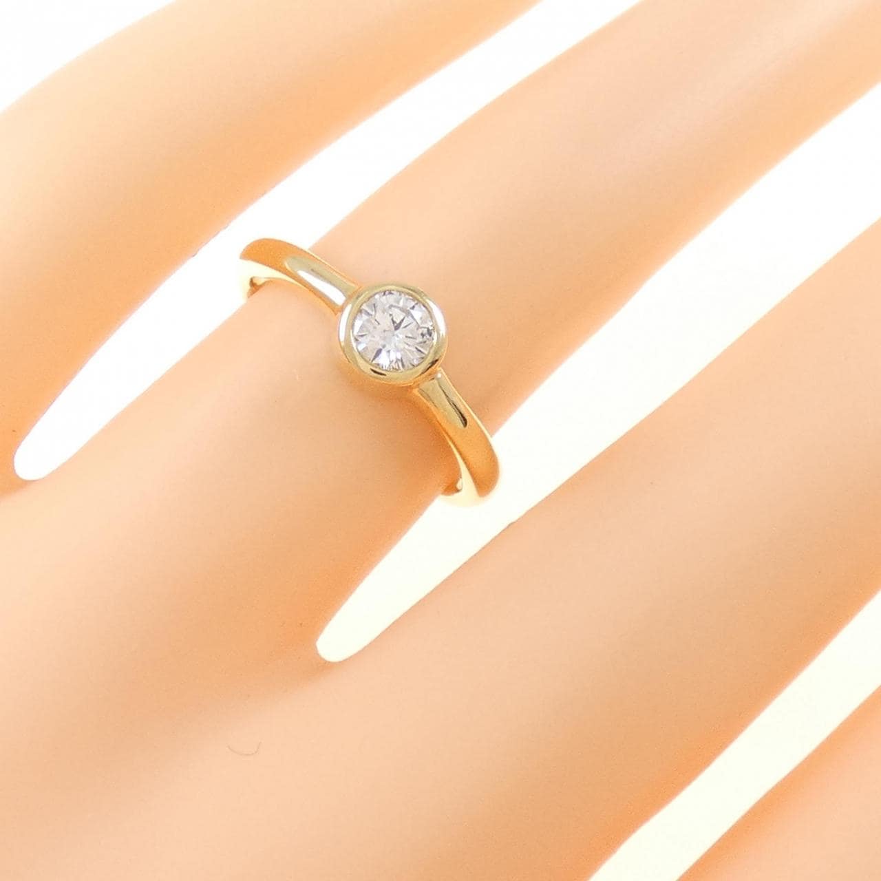 K18YG ダイヤモンド リング 0.244CT