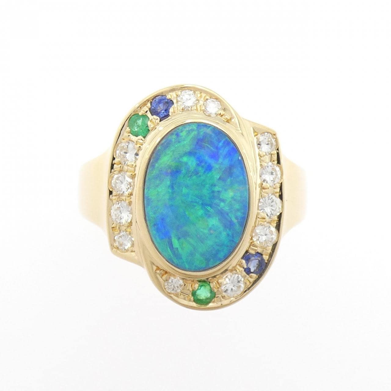 タサキ ボルダーオパール リング