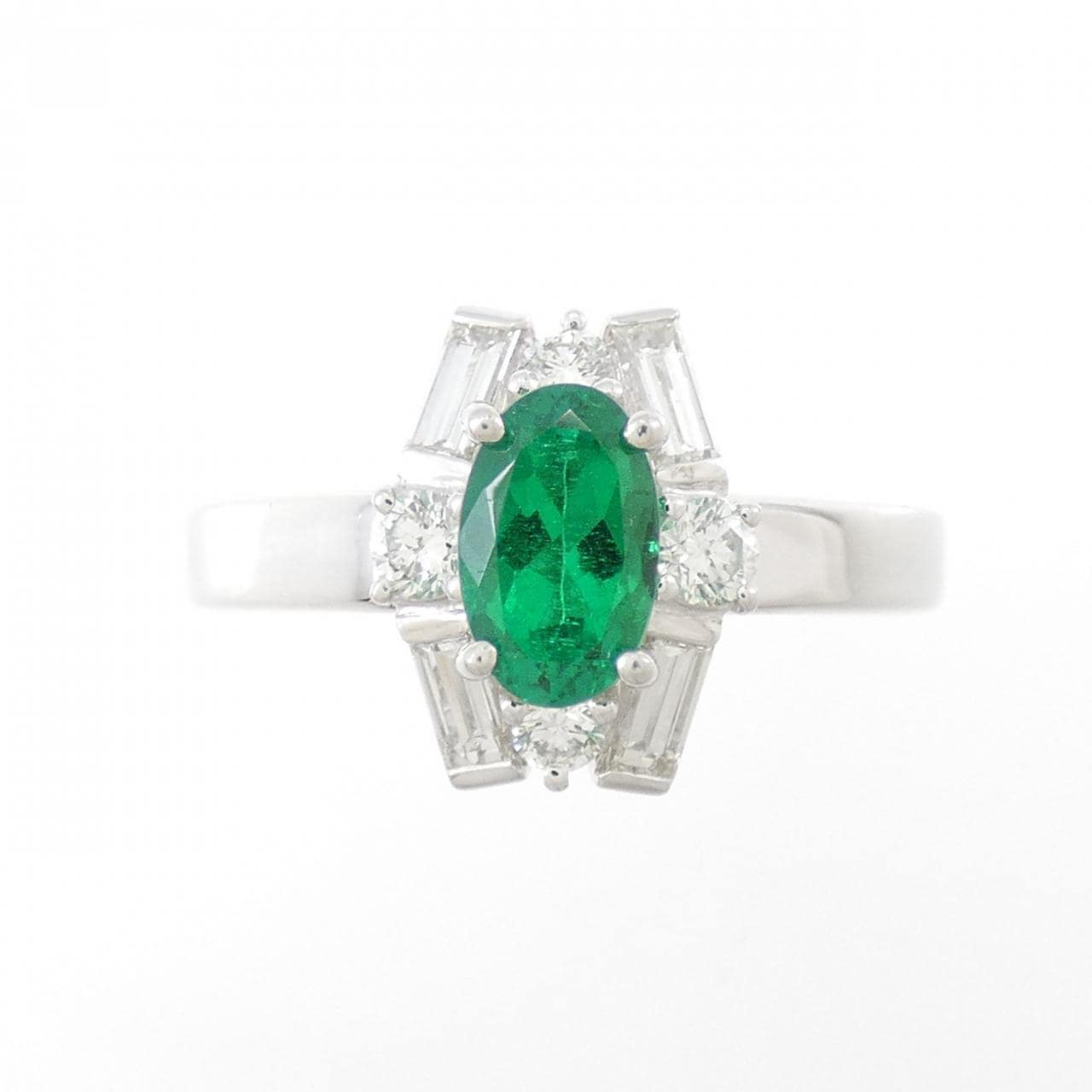 PT900 エメラルド リング 0.55CT