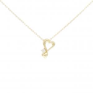 K18YG ハート ダイヤモンド ネックレス 0.05CT