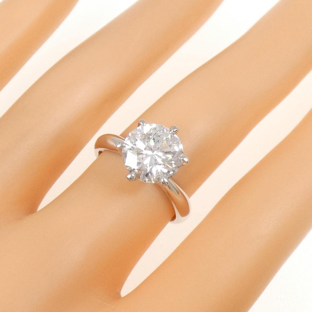 PT900 ダイヤモンド リング 3.098CT G I1 Good