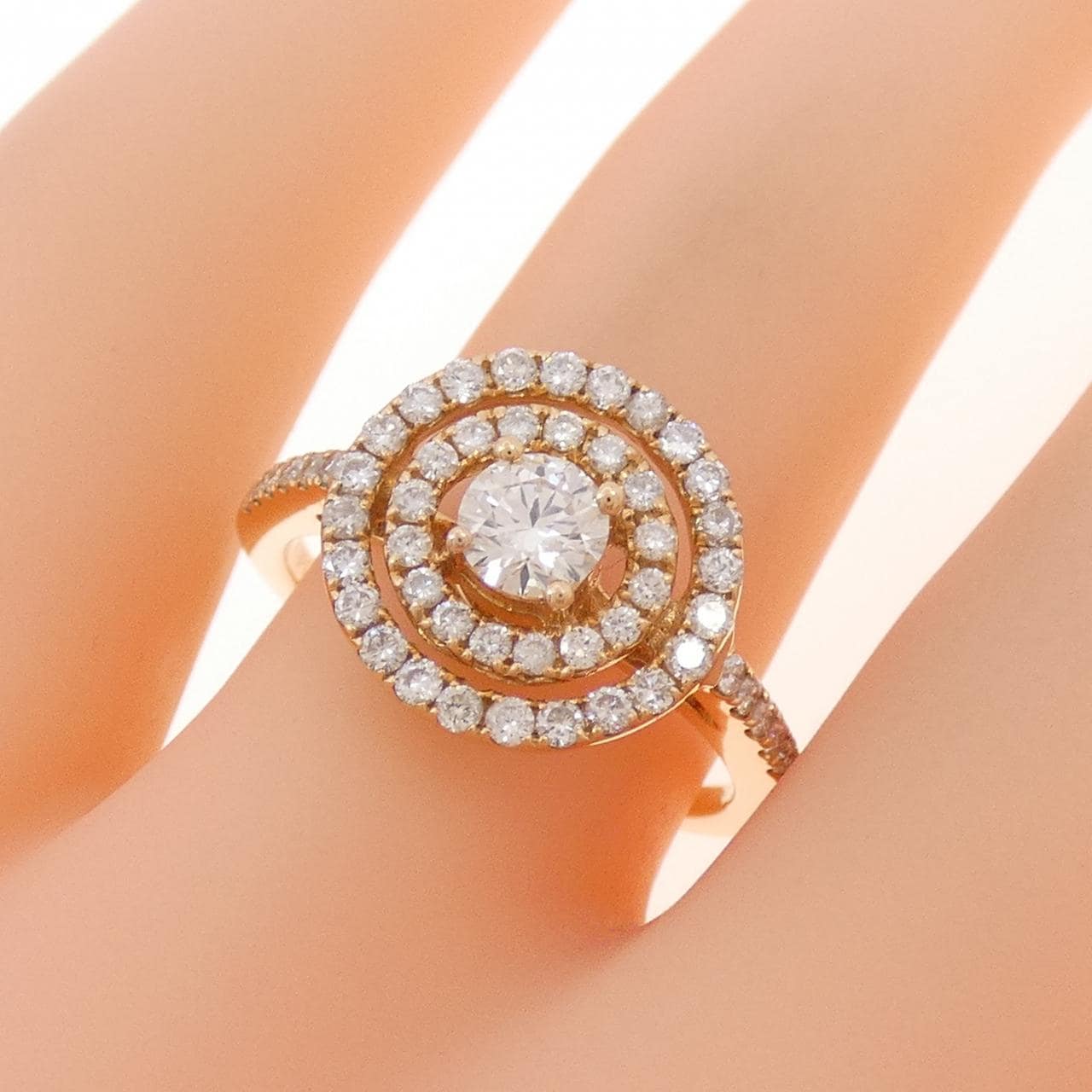 K18PG ダイヤモンド リング 0.50CT