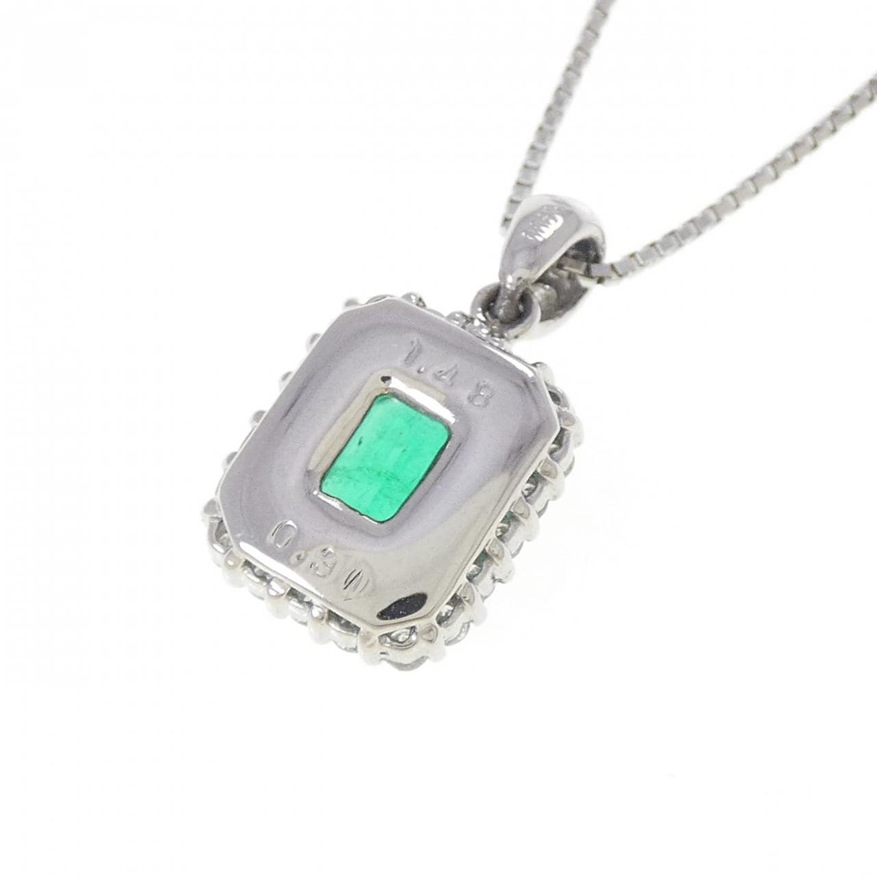 PT900/PT850 エメラルド ネックレス 1.48CT