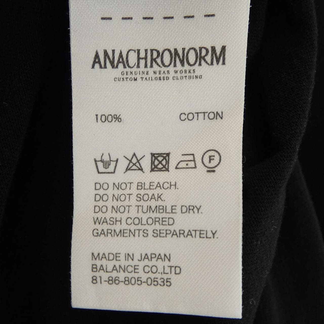 アナクロノーム ANACHRONORM Tシャツ