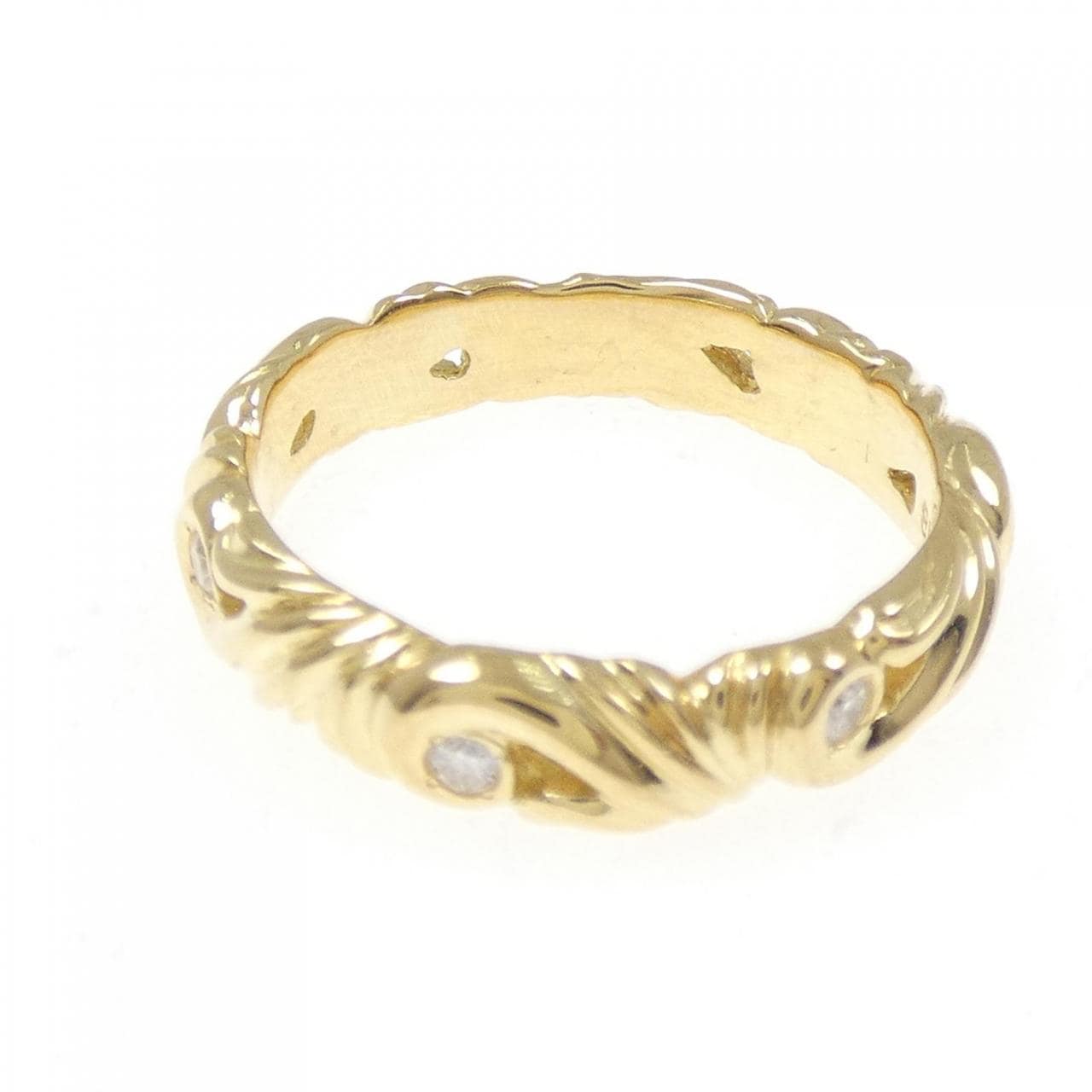 K18YG ダイヤモンド リング 0.137CT