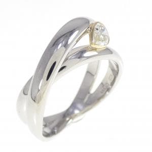 PT900/K18YG ダイヤモンド リング 0.32CT