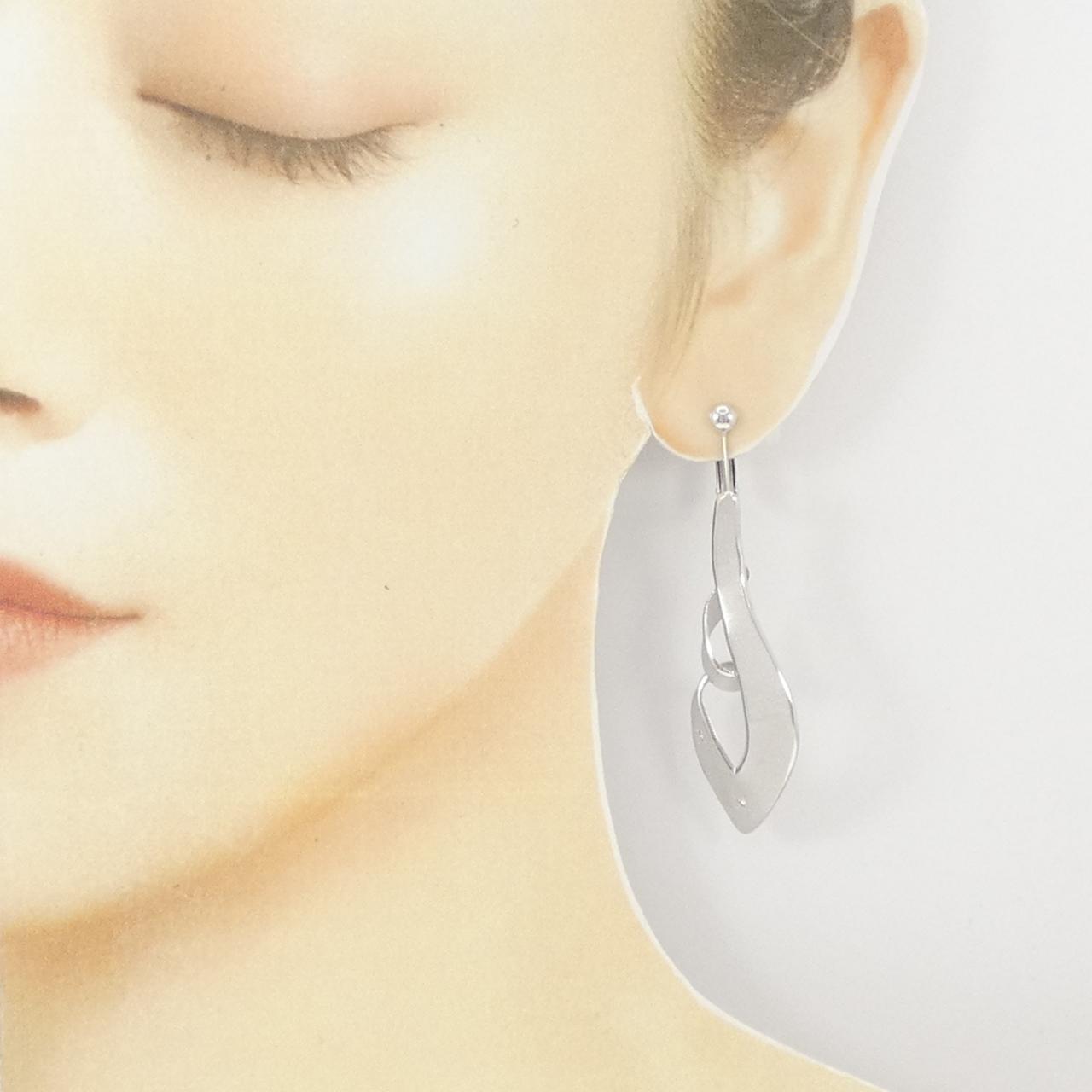 タムラシュンイチ ダイヤモンド イヤリング 0.06CT