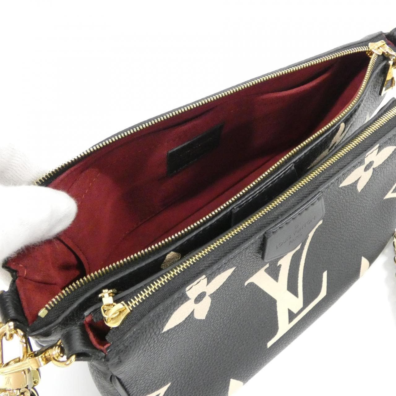 ルイヴィトン バイカラー モノグラム アンプラント ミュルティ ポシェット アクセソワール M45777 ショルダーバッグ