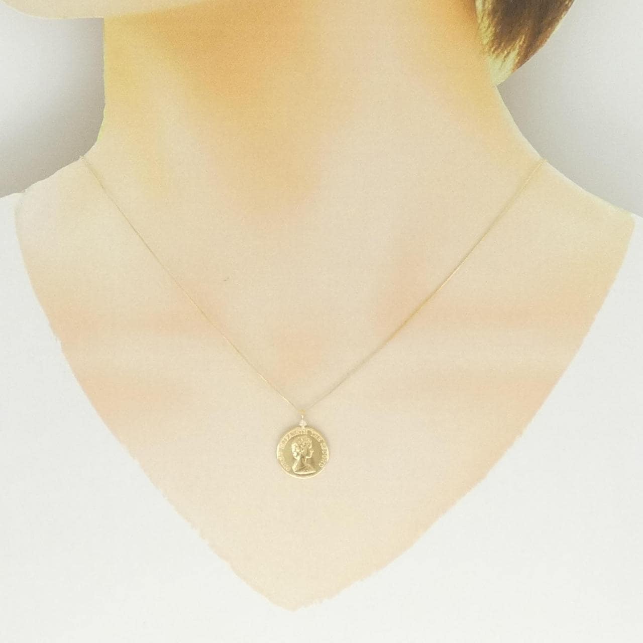 K18YG ダイヤモンド ネックレス 0.016CT