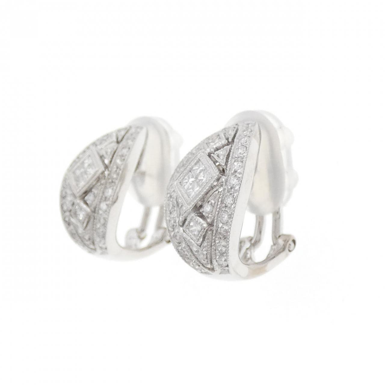 750WG ダイヤモンド ピアス/イヤリング 0.46CT