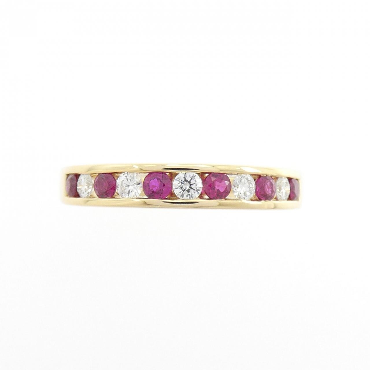 ティファニー ハーフサークル チャネルセッティング リング