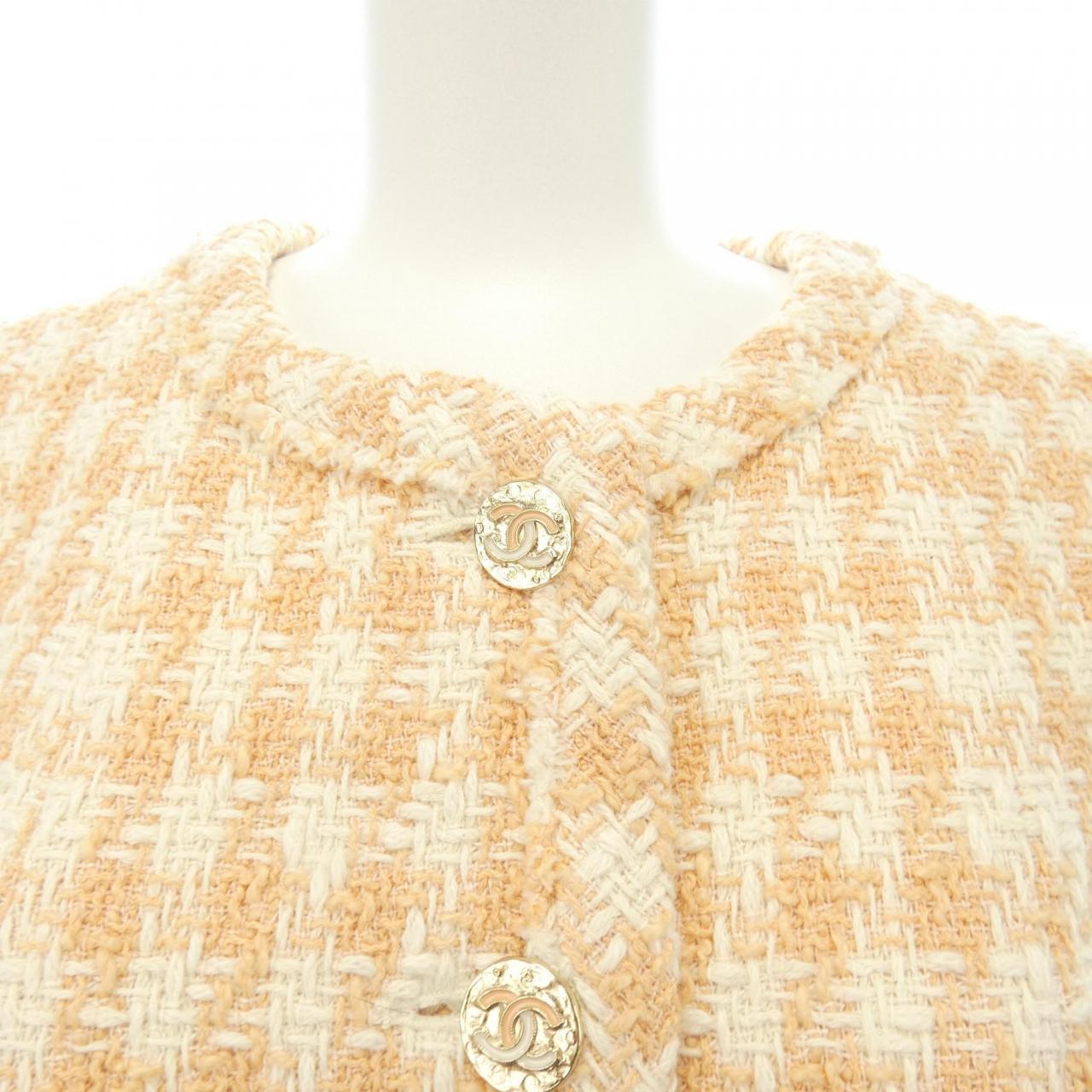 シャネル CHANEL ノーカラージャケット