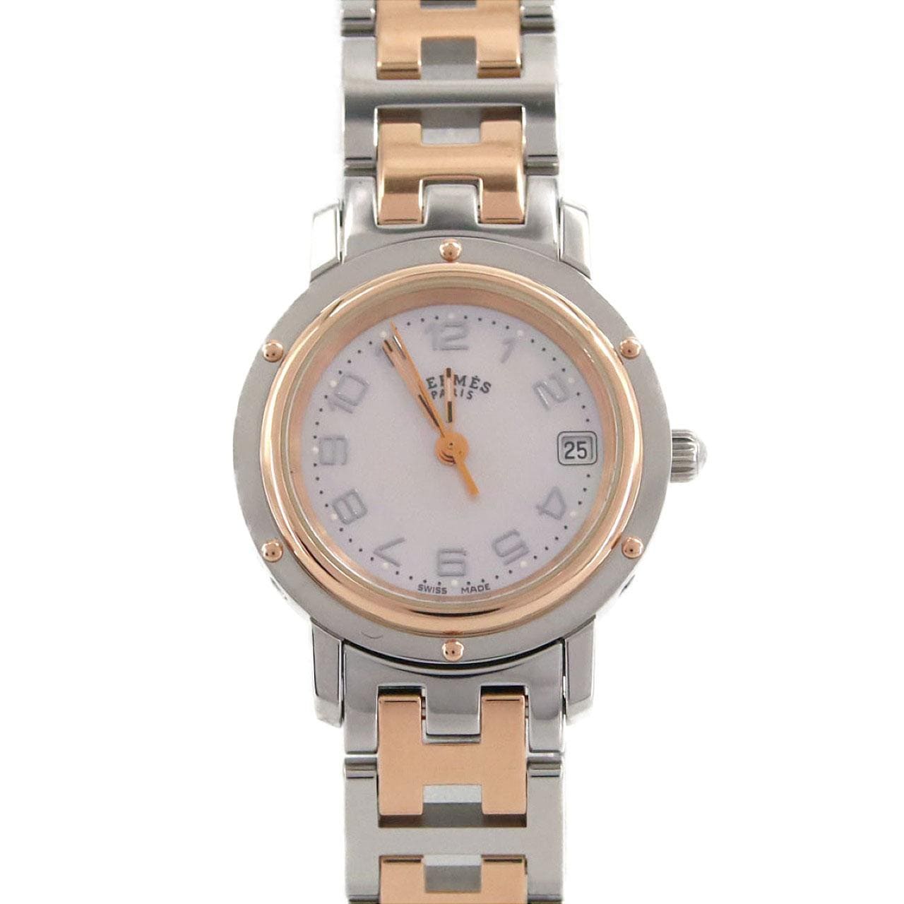 エルメス クリッパーナクレ PGコンビ CL4.221 SSxPG クォーツ