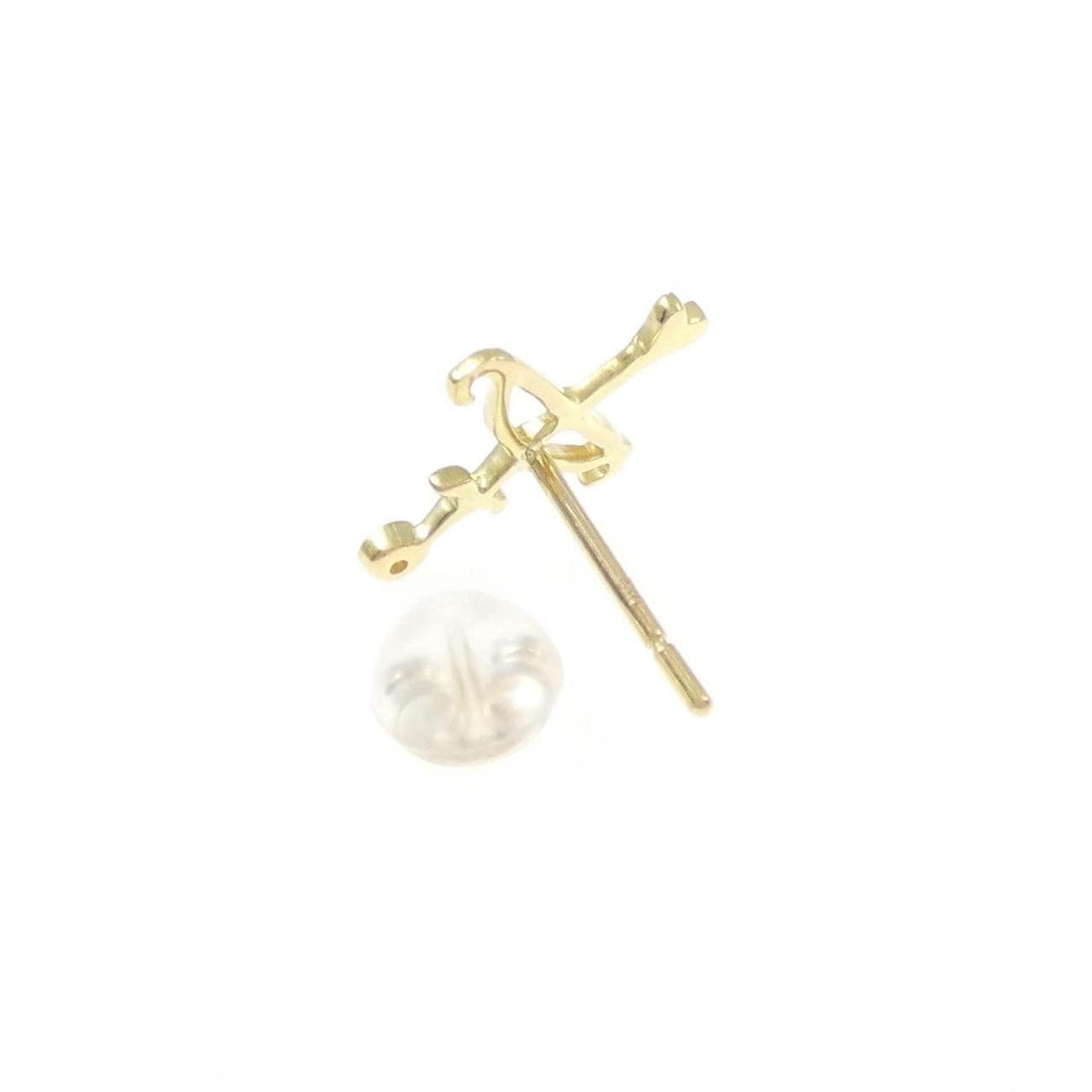 K18YG ダイヤモンド ピアス 片耳