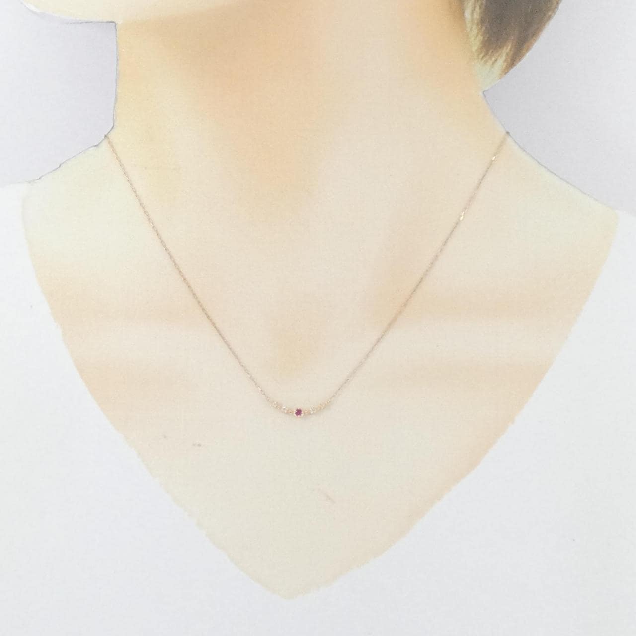 4゜C ルビー ネックレス