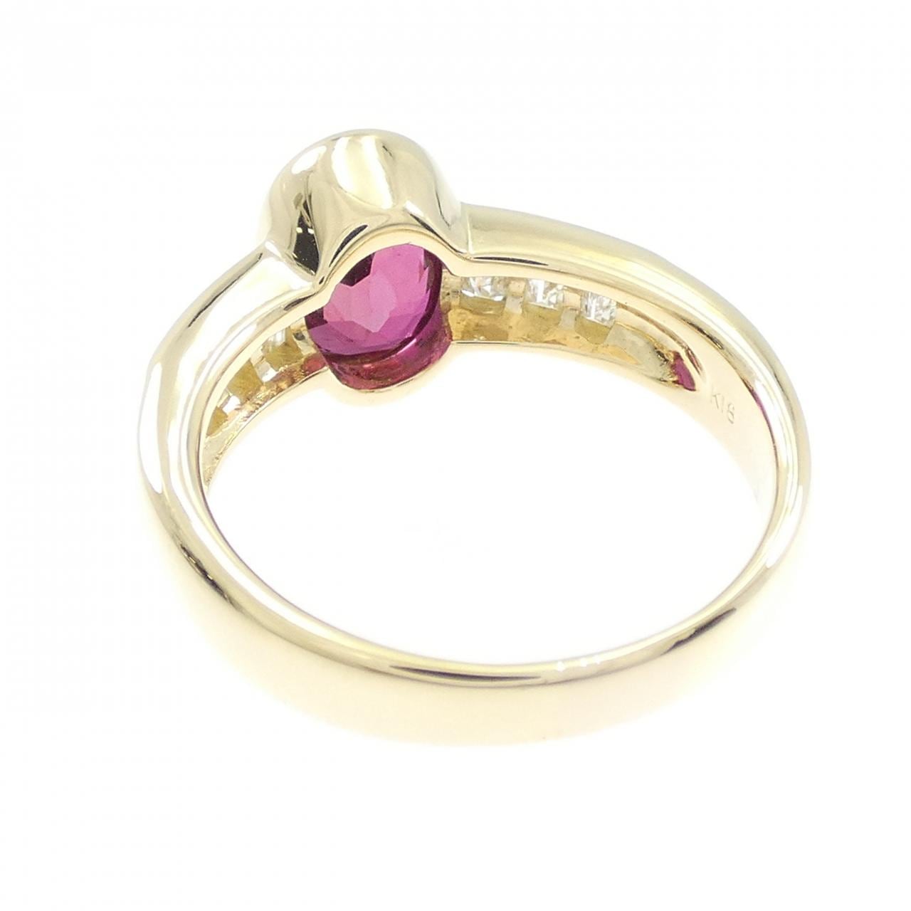 K18YG ルビー リング 2.31CT
