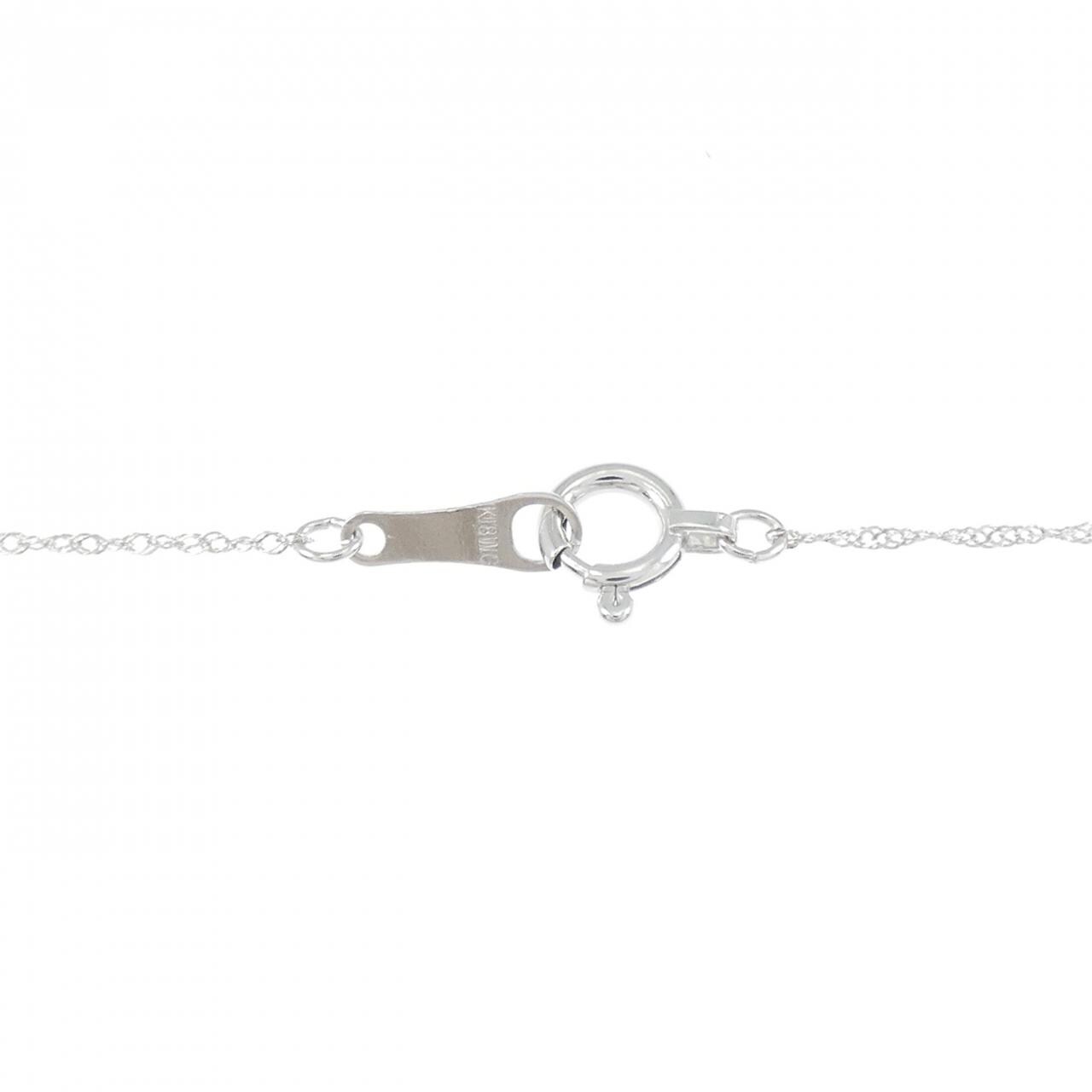 K18WG ダイヤモンド ネックレス 0.50CT