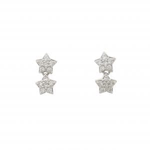 ポンテヴェキオ ダイヤモンド ピアス 0.22CT