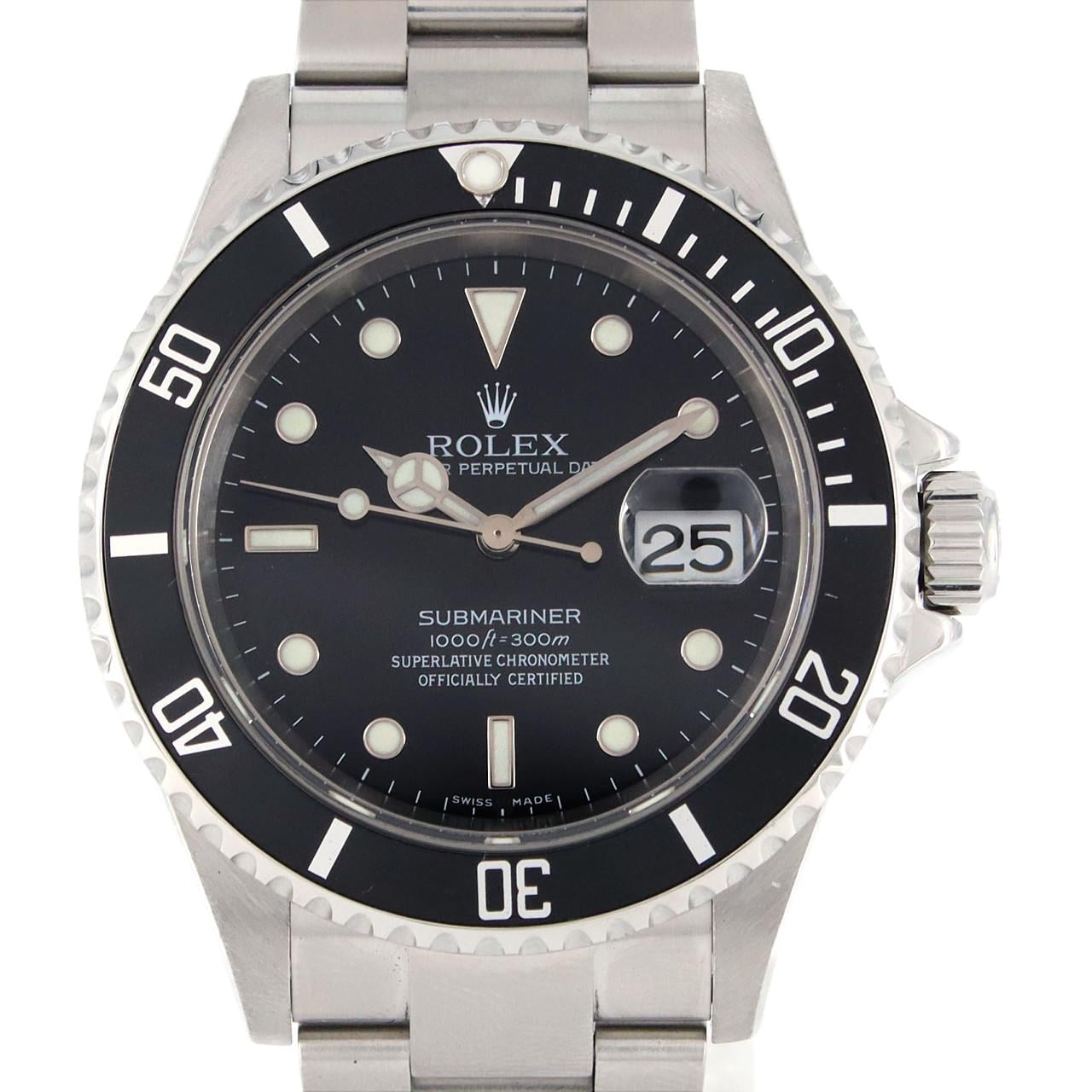 ROLEX Submariner Date 16610 SS Automatic D