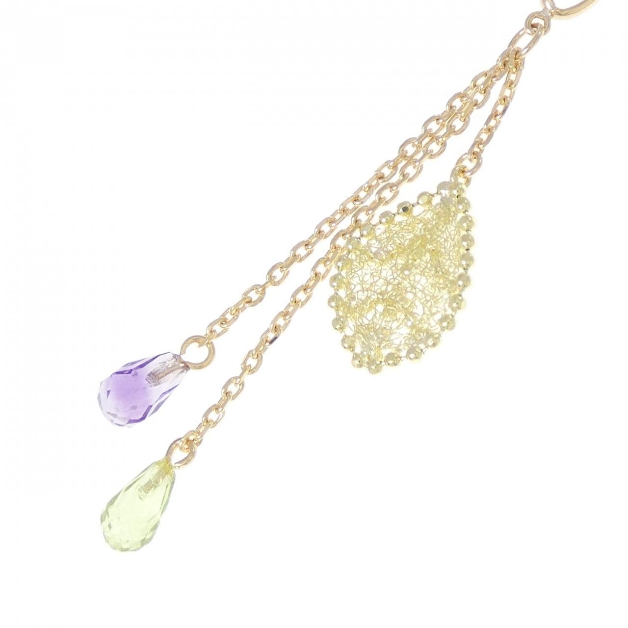 K18YG ペリドット ネックレス