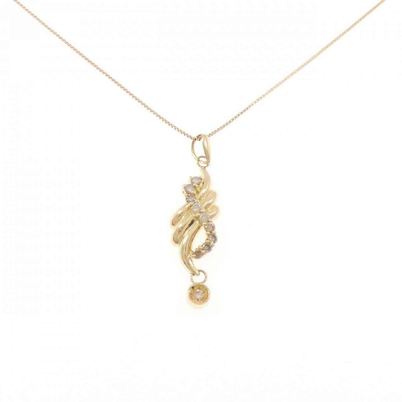 K18YG ダイヤモンド ネックレス 0.50CT