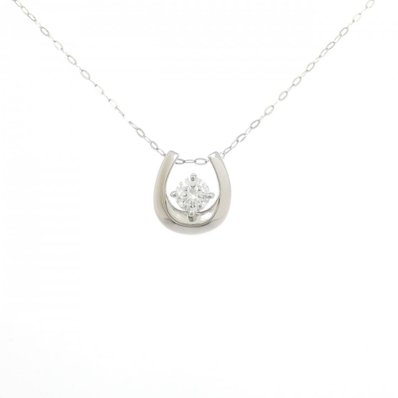 PT950 ダイヤモンド ネックレス 0.30CT D SI2 3EXT