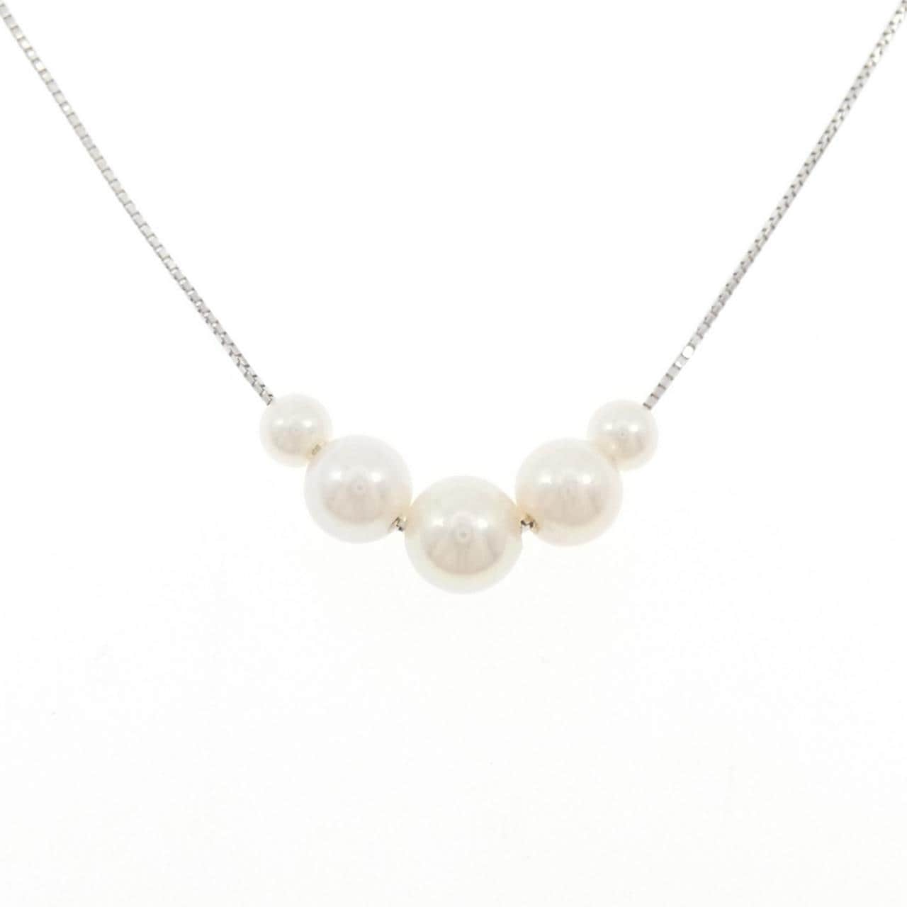 K18WG アコヤパール ネックレス