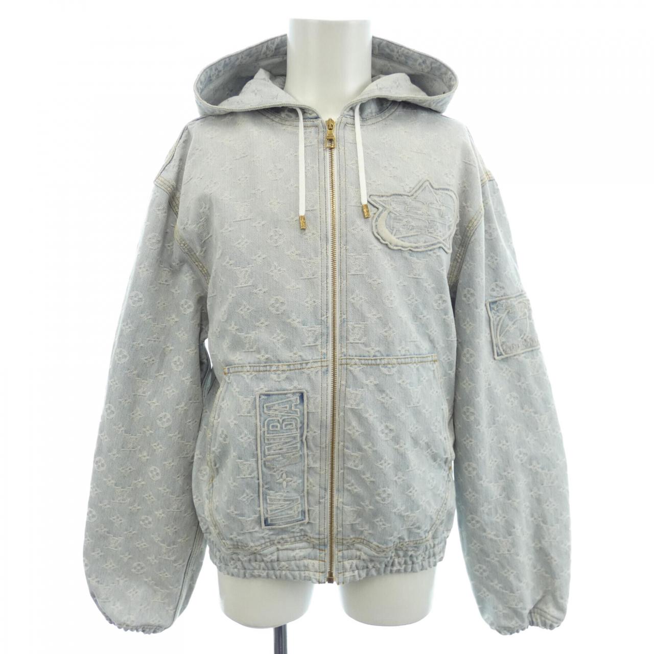 ルイヴィトン LOUIS VUITTON NBAジップスルーフーディ HLA01WUZD デニムジャケット